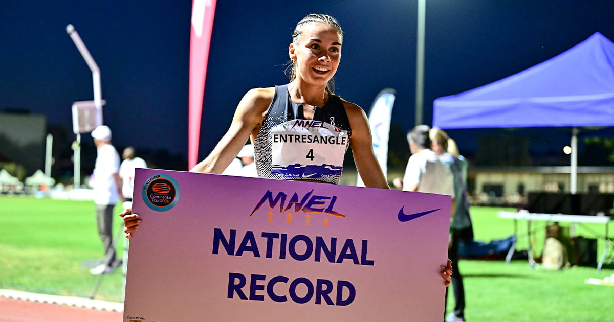 Meeting National de l’Est Lyonnais Clara Entresangle record de France résultats athlétisme 2026 Le Meeting National de l'Est Lyonnais à Décines a été le théâtre de deux records de France : Clara Entresangle et Alice Penciu-Jurin.