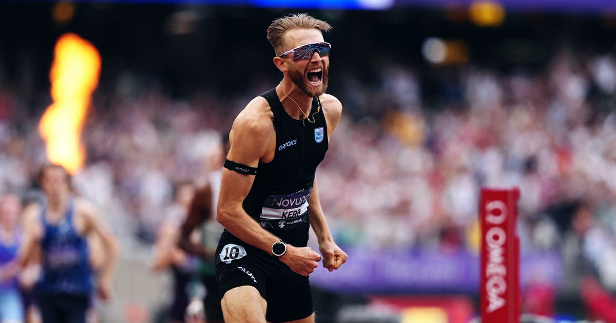 Record du monde du mile Josh Kerr Meeting de Londres Le Britannique Josh Kerr s'est offert samedi au Meeting de Londres le record du monde du mile (1609 m) en 3'42"66.