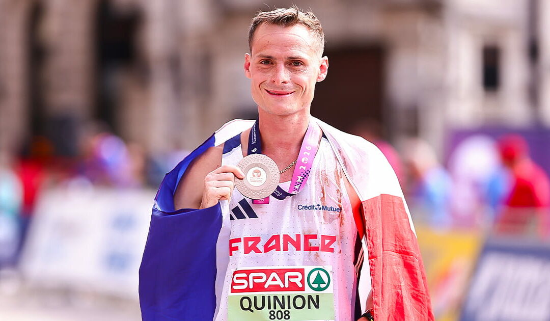 Athlétisme : Suivez la sixième journée des Championnats d’Europe 2026 à Birmingham en direct commenté avec la médaille de bronze d’Aurélien Quinion sur le marathon marche