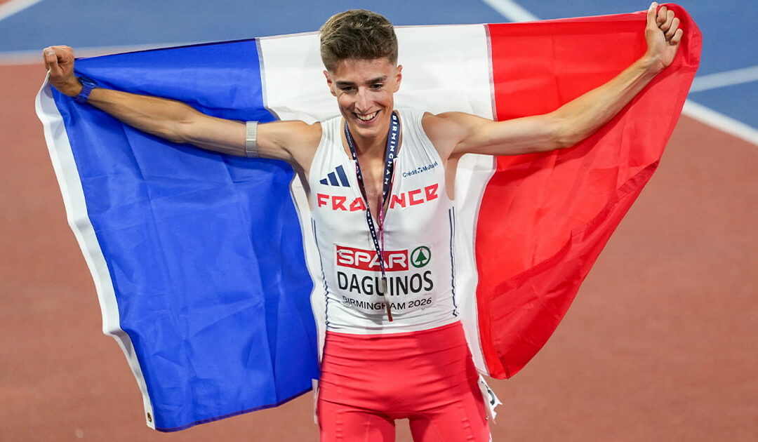 Championnats d&rsquo;Europe de Birmingham : Etienne Daguinos en bronze sur 5000 m devant Jimmy Gressier