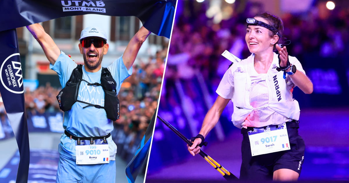 Au terme d’une TDS de l'UTMB 2026 balayée par la pluie, Rémy Brassac et Sarah Vieuille ont offert à la France un doublé retentissant.