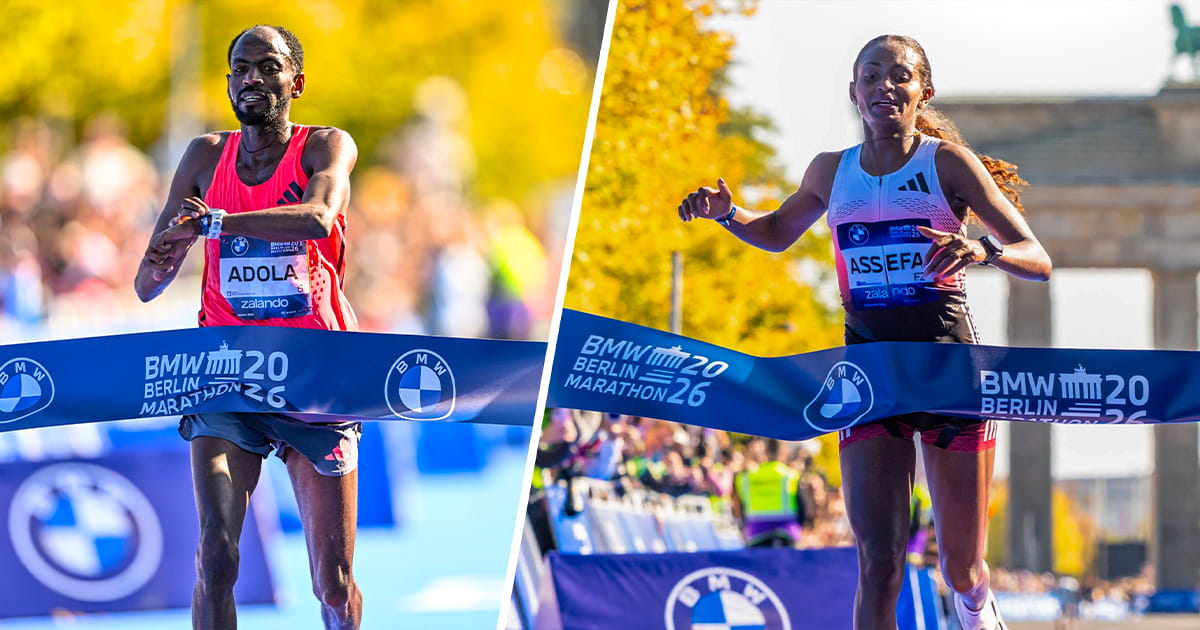 Marathon de Berlin 2026 résultats direct live Guye Adola récidive cinq ans après, Tigist Assefa tout près du record du monde Les Éthiopiens Guye Adola et Tigist Assefa ont remporté le Marathon de Berlin 2026, respectivement en 2h02'50 et 2h11'04, cette dernière échouant de peu face au record du monde tout en signant un nouveau record personnel et du parcours.