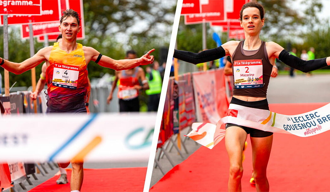 10 km de la Leclerc Gouesnou Brest Métropole : Maël Gouyette et Mazarine Amis ont filé très vite