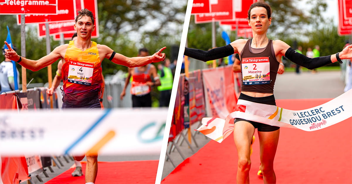 La Leclerc Gouesnou Brest Métropole a couronné Maël Gouyette (29'36) et Mazarine Amis (33'01) sur 10 km ce dimanche 11 octobre 2026.