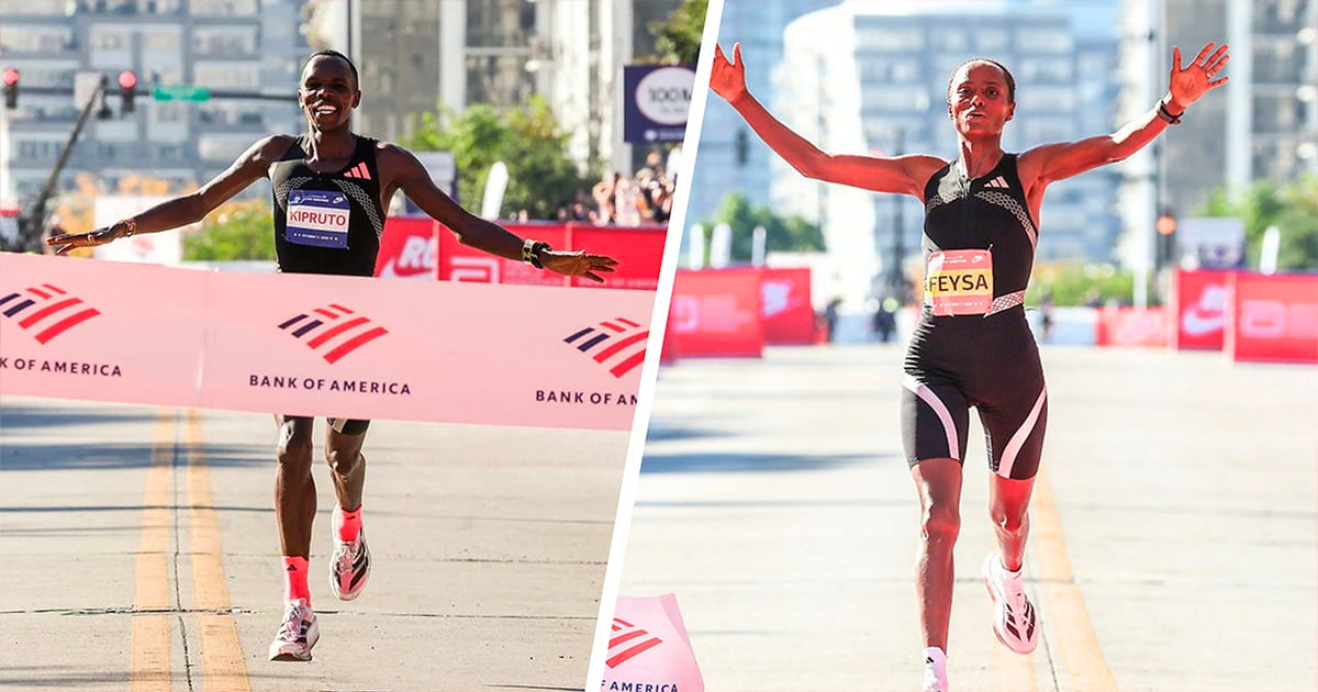 Résultats et classement du Marathon de Chicago 2026 Amos Kipruto et Hawi Feysa Amos Kipruto remporte le Marathon de Chicago 2026 en 2h01'09, tandis que Hawi Feysa conserve son titre féminin avec un chrono de 2h13'33.